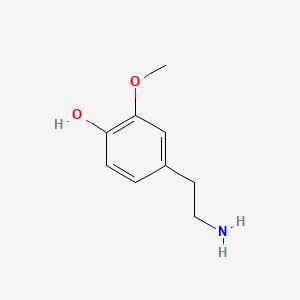 molecular formula C9H13NO2 B1218726 4-(2-Aminoethyl)-2-methoxyphenol CAS No. 554-52-9