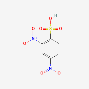 molecular formula C6H4N2O7S B1218727 2,4-Dinitrobenzenesulfonic acid CAS No. 89-02-1
