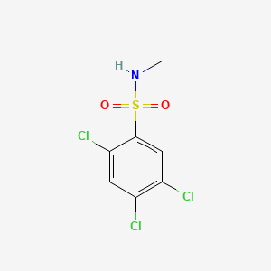 molecular formula C7H6Cl3NO2S B12187313 N-Methyl-2,4,5-trichlorobenzenesulfonamide CAS No. 63991-43-5
