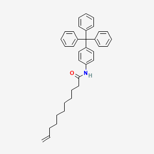 molecular formula C36H39NO B12187326 Undec-10-enoic acid (4-trityl-phenyl)-amide 