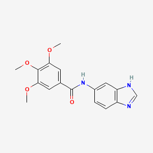 molecular formula C17H17N3O4 B12187332 N-(1H-benzimidazol-5-yl)-3,4,5-trimethoxybenzamide 