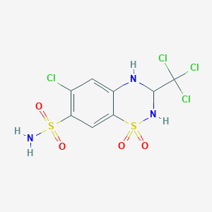 molecular formula C8H7Cl4N3O4S2 B1218736 Teclothiazide CAS No. 4267-05-4