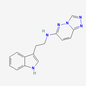 molecular formula C15H14N6 B12187390 N-[2-(1H-indol-3-yl)ethyl][1,2,4]triazolo[4,3-b]pyridazin-6-amine 