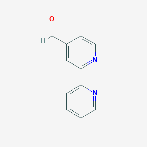 molecular formula C11H8N2O B121874 [2,2'-联吡啶]-4-甲醛 CAS No. 146581-82-0