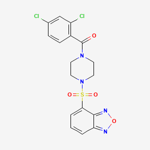 molecular formula C17H14Cl2N4O4S B12187403 [4-(2,1,3-Benzoxadiazol-4-ylsulfonyl)piperazin-1-yl](2,4-dichlorophenyl)methanone 