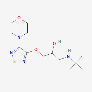 1-(Tert-butylamino)-3-{[4-(morpholin-4-yl)-1,2,5-thiadiazol-3-yl]oxy}propan-2-ol
