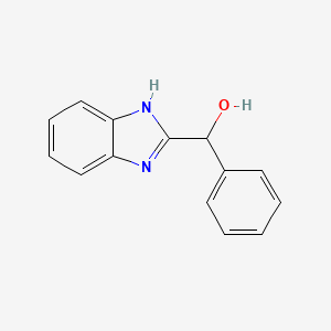 molecular formula C14H12N2O B1218746 1H-苯并咪唑-2-基(苯基)甲醇 CAS No. 50-97-5