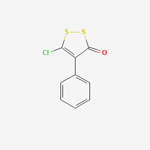 molecular formula C9H5ClOS2 B1218757 5-Chloro-4-phenyl-3H-1,2-dithiol-3-one CAS No. 2425-05-0