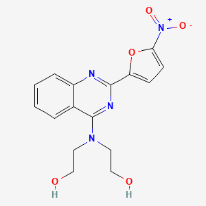 molecular formula C16H16N4O5 B1218761 Nifurquinazol CAS No. 5055-20-9