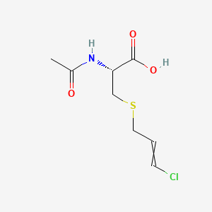 molecular formula C8H12ClNO3S B1218770 N-acetyl-S-(3-chloroprop-2-enyl) cysteine 