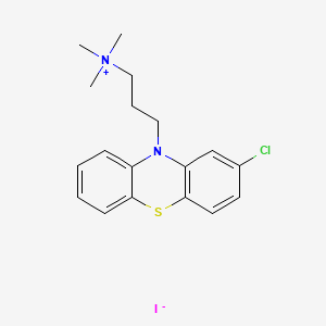 molecular formula C18H22ClIN2S B1218780 Chloropromazine methoiodide CAS No. 362-02-7