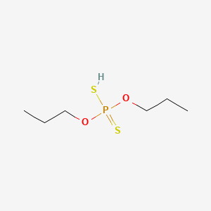 molecular formula C6H15O2PS2 B1218786 二丙基二硫代磷酸酯 CAS No. 2253-43-2