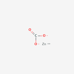 molecular formula ZnCO3<br>CO3Zn B1218789 ZINC carbonate CAS No. 3486-35-9