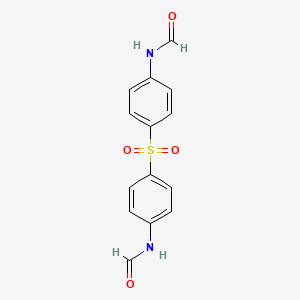 molecular formula C14H12N2O4S B1218794 Diformyldapsone CAS No. 6784-25-4