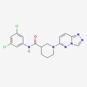 molecular formula C17H16Cl2N6O B12187949 N-(3,5-dichlorophenyl)-1-([1,2,4]triazolo[4,3-b]pyridazin-6-yl)piperidine-3-carboxamide 