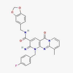 molecular formula C28H22FN5O4 B12187993 C28H22FN5O4 