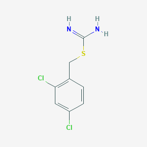 molecular formula C8H8Cl2N2S B1218802 2,4-Dichlorobenzyl carbamimidothioate 