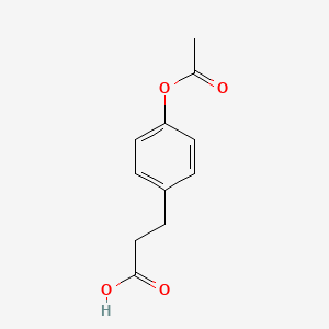 molecular formula C11H12O4 B1218804 beta-(4-Acetoxyphenyl)propionic acid CAS No. 7249-16-3