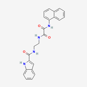 molecular formula C23H20N4O3 B12188118 N-{2-[(1H-indol-2-ylcarbonyl)amino]ethyl}-N'-(naphthalen-1-yl)ethanediamide 