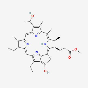 molecular formula C36H42N4O4 B1218813 Bacteriopheophorbide c methyl ester CAS No. 81689-98-7