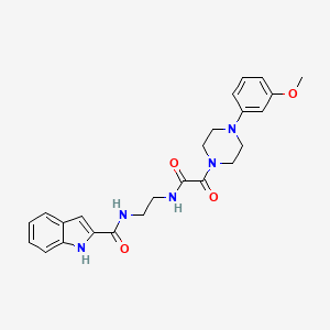molecular formula C24H27N5O4 B12188133 N-[2-({[4-(3-methoxyphenyl)piperazin-1-yl](oxo)acetyl}amino)ethyl]-1H-indole-2-carboxamide 
