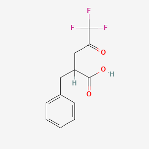 molecular formula C12H11F3O3 B1218816 2-Benzyl-5,5,5-trifluoro-4-oxopentanoic acid CAS No. 96056-51-8