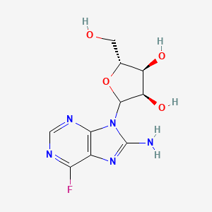 8-Amino-6-fluoro-9-ribofuranosyl-9H-purine