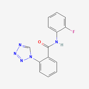molecular formula C14H10FN5O B12188216 N-(2-fluorophenyl)-2-(1H-tetrazol-1-yl)benzamide 