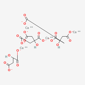 molecular formula C10H14Ca2O12 B1218834 CID 156595519 CAS No. 142606-53-9