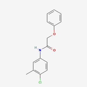 molecular formula C15H14ClNO2 B1218837 N-(4-chloro-3-methylphenyl)-2-phenoxyacetamide 