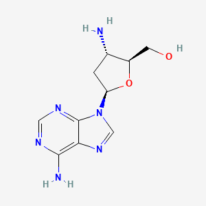 molecular formula C10H14N6O2 B1218840 3'-Amino-2',3'-dideoxyadenosine CAS No. 7403-25-0