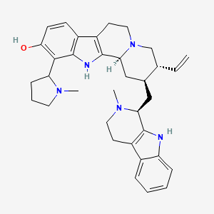 molecular formula C35H43N5O B1218843 Isostrychnopentamine CAS No. 67673-13-6