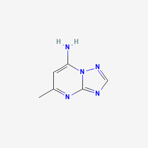 molecular formula C6H7N5 B1218844 5-Methyl[1,2,4]triazolo[1,5-a]pyrimidin-7-amine CAS No. 33376-96-4