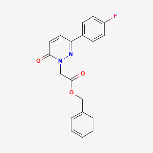 molecular formula C19H15FN2O3 B12188447 benzyl [3-(4-fluorophenyl)-6-oxopyridazin-1(6H)-yl]acetate 