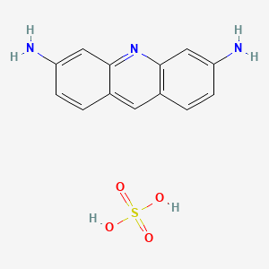 molecular formula C13H11N3.H2O4S<br>C13H13N3O4S B1218852 Proflavine Sulfate CAS No. 553-30-0