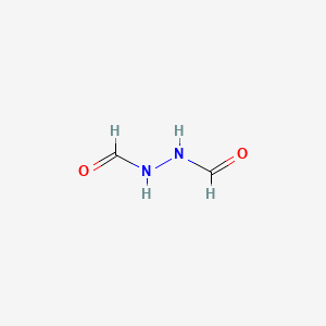 molecular formula C2H4N2O2 B1218853 1,2-Diformylhydrazine CAS No. 628-36-4