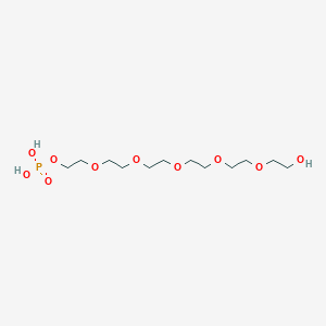 molecular formula C12H27O10P B1218856 六亚乙二醇单磷酸酯 