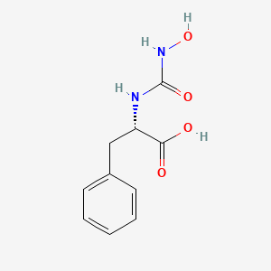 molecular formula C10H12N2O4 B1218857 L-[(N-Hydroxyamino)carbonyl]phenylalanine 