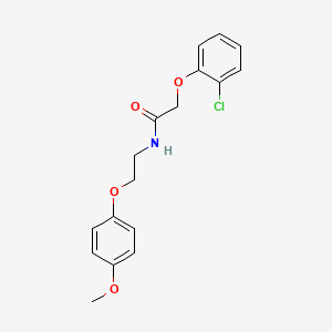 molecular formula C17H18ClNO4 B12188578 2-(2-chlorophenoxy)-N-[2-(4-methoxyphenoxy)ethyl]acetamide 