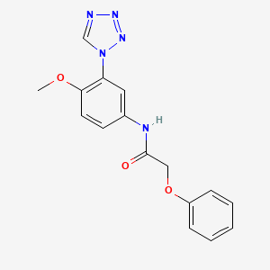 molecular formula C16H15N5O3 B12188638 N-[4-methoxy-3-(1H-tetrazol-1-yl)phenyl]-2-phenoxyacetamide 