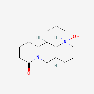 molecular formula C15H22N2O2 B1218864 Matridin-15-one, 13,14-didehydro-, 1-oxide 
