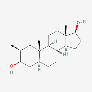 molecular formula C20H34O2 B1218872 2alpha-Methyl-5alpha-androstane-3alpha,17beta-diol CAS No. 6022-07-7