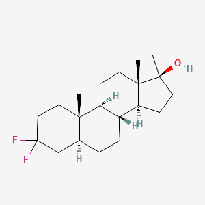molecular formula C20H32F2O B1218874 3,3-Difluoro-17-methyl-5alpha-androstan-17beta-ol CAS No. 2023-72-5