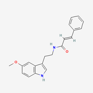 molecular formula C20H20N2O2 B12188741 (2E)-N-[2-(5-methoxy-1H-indol-3-yl)ethyl]-3-phenylprop-2-enamide 