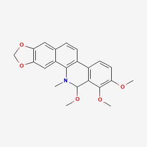 molecular formula C22H21NO5 B1218884 Angoline CAS No. 21080-31-9