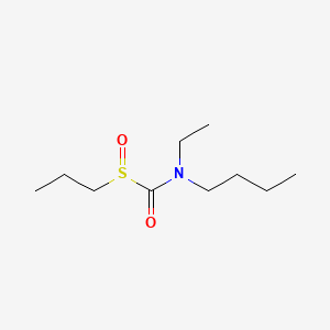 molecular formula C10H21NO2S B1218888 Formamide, N-butyl-N-ethyl-1-(propylsulfinyl)- CAS No. 51892-60-5