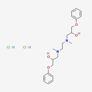 1-[2-[(2-Hydroxy-3-phenoxypropyl)-methylamino]ethyl-methylamino]-3-phenoxypropan-2-ol;dihydrochloride