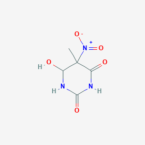 2,4(1H,3H)-Pyrimidinedione, dihydro-6-hydroxy-5-methyl-5-nitro-