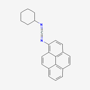 molecular formula C23H20N2 B1218914 N-Cyclohexyl-N'-(1-pyrenyl)carbodiimide CAS No. 98540-87-5