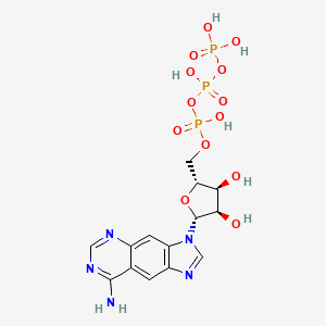 molecular formula C14H18N5O13P3 B1218916 Linear benzo-ATP CAS No. 61925-58-4